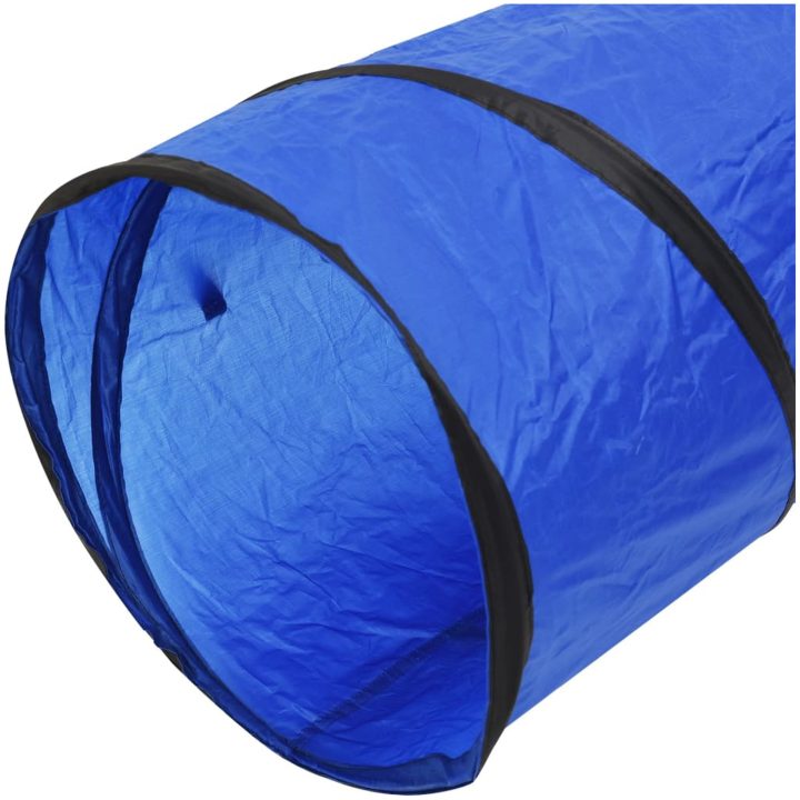 Hundtunnel blå polyester vidaXL ⌀40 x 200 cm – bild 6