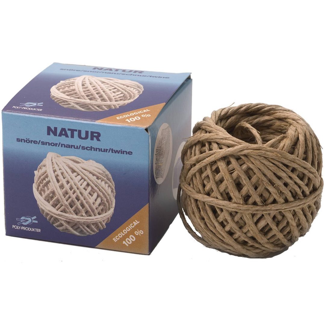 Hushållssnöre Hampa POLY SNÖRE HUSHÅLL 2,0X20M NATUR – bild 2