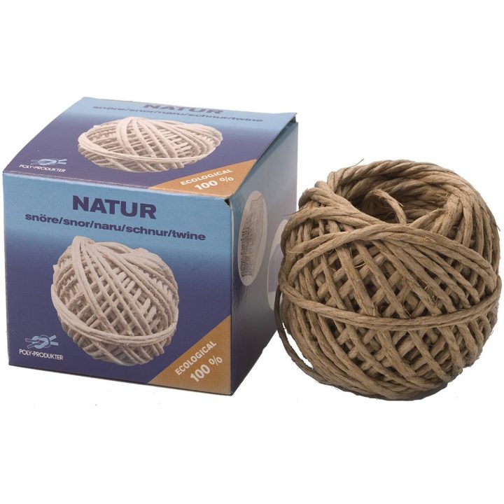Hushållssnöre Hampa POLY SNÖRE HUSHÅLL 2,0X20M NATUR – bild 2