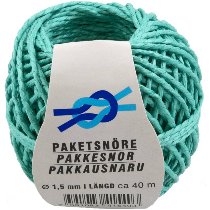 Hushållssnöre Polypropylen Grön POLY SNÖRE HUSHÅLL 1,5X40M GRÖN – bild 2