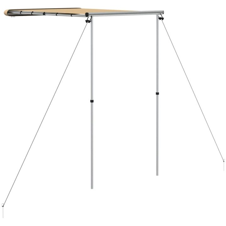 Husvagnsmarkis beige vidaXL 1.2 x 2 x 2.15 m – bild 2