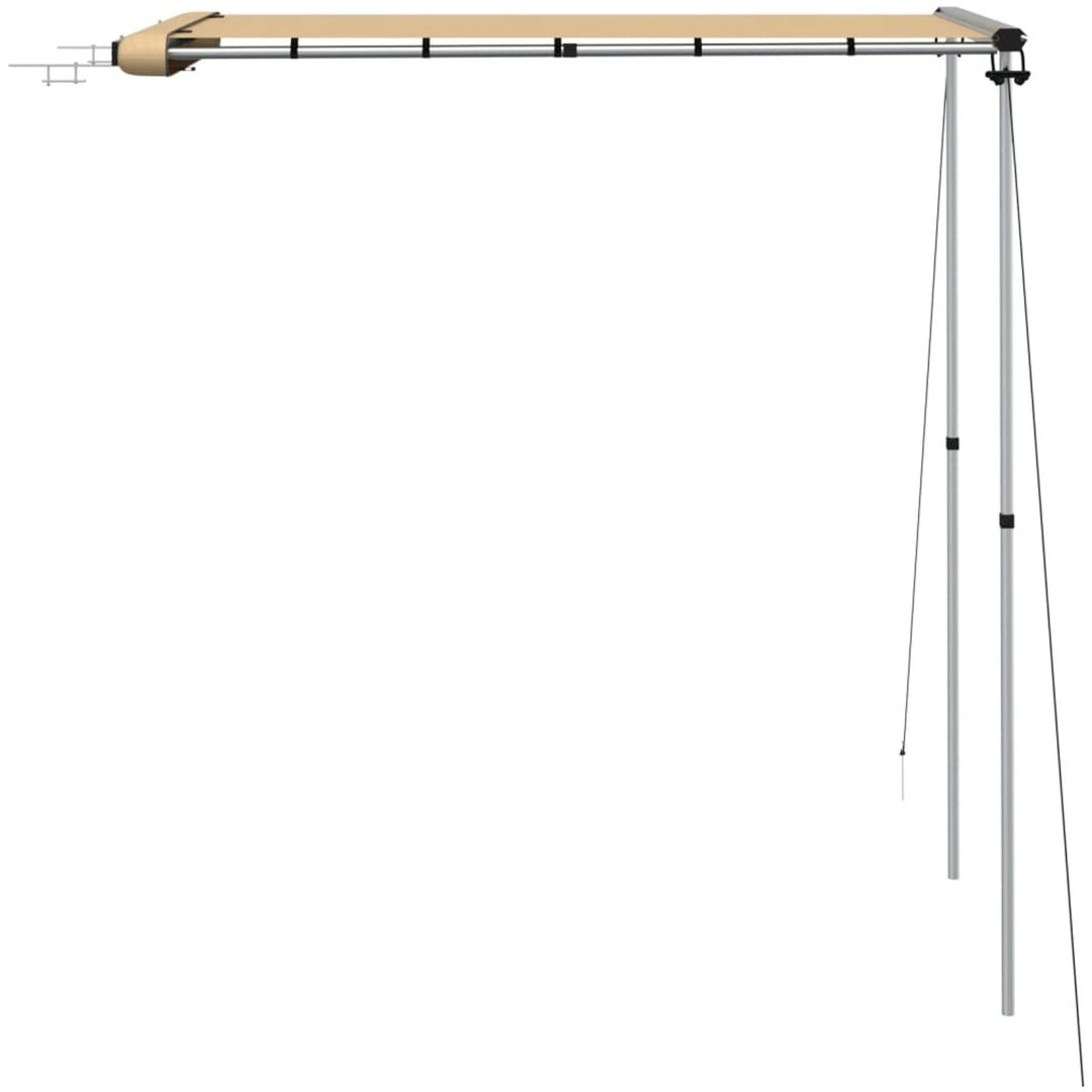 Husvagnsmarkis beige vidaXL 1.2 x 2 x 2.15 m – bild 5