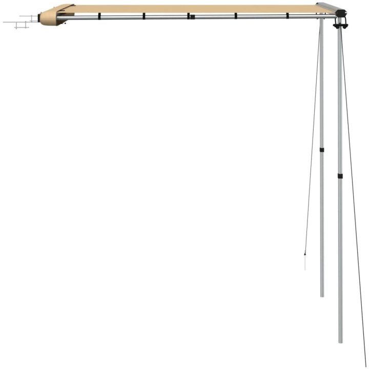Husvagnsmarkis beige vidaXL 1.2 x 2 x 2.15 m – bild 5
