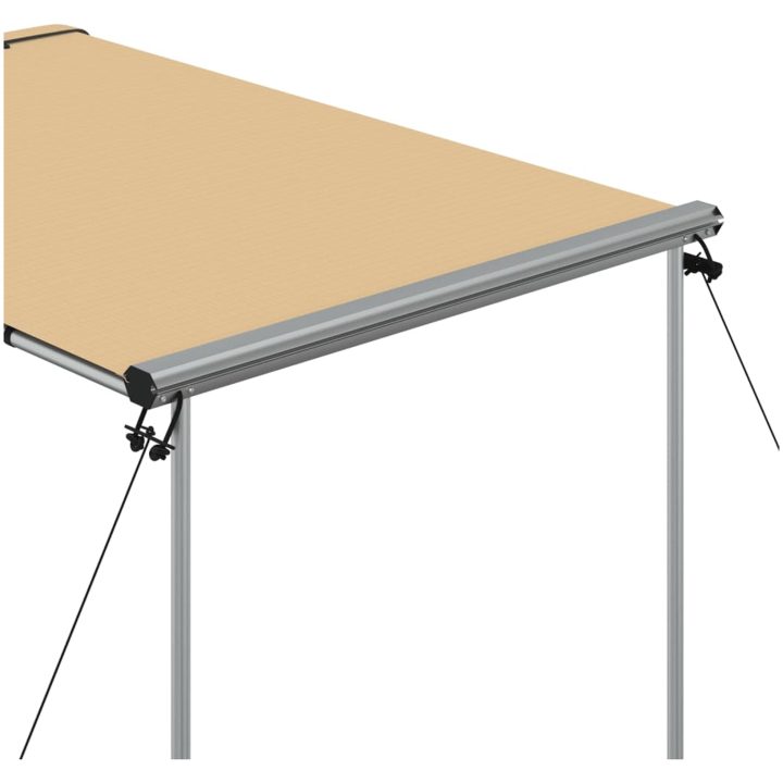 Husvagnsmarkis beige vidaXL 1.2 x 2 x 2.15 m – bild 6