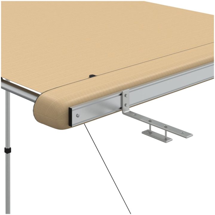 Husvagnsmarkis beige vidaXL 1.2 x 2 x 2.15 m – bild 7