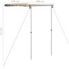 Husvagnsmarkis beige vidaXL 1.2 x 2 x 2.15 m – miniatyr 9