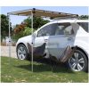 Husvagnsmarkis beige vidaXL 1.2 x 2 x 2.15 m – miniatyr 1