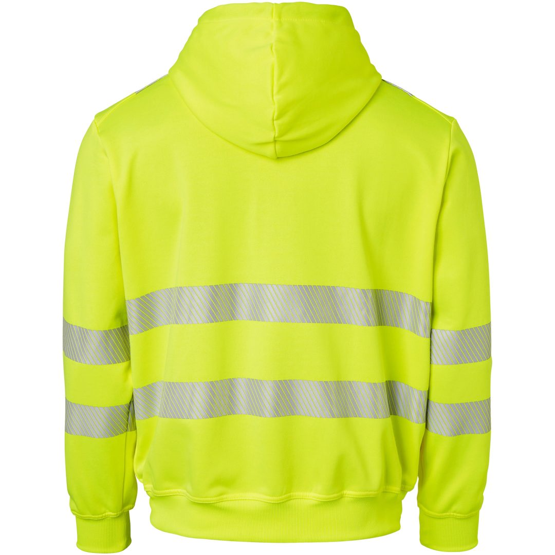 Huvtröja 271 Hel-zip Fluorescerande Gul Top Swede XS – bild 3