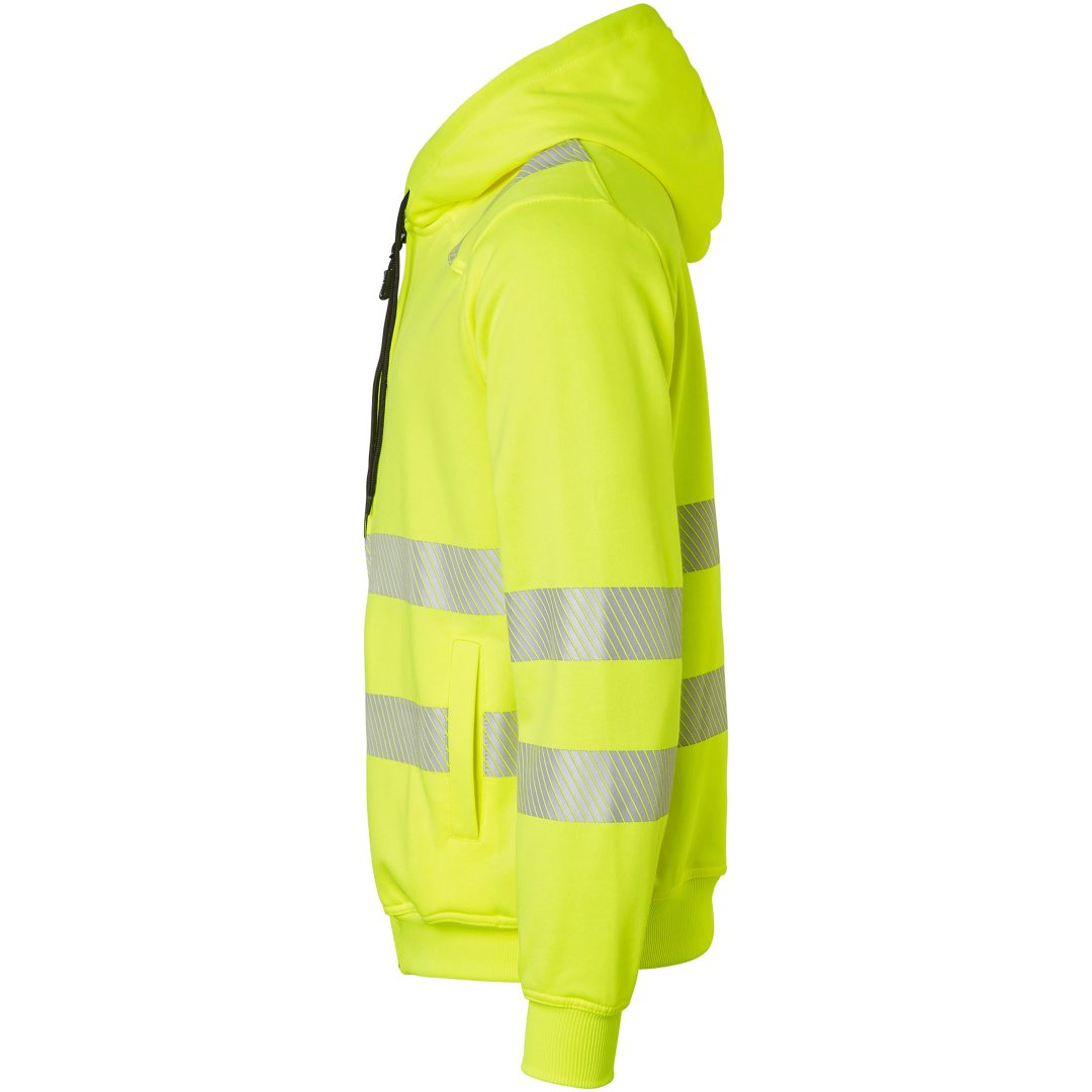 Huvtröja 271 Hel-zip Fluorescerande Gul Top Swede XS – bild 4