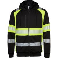 Huvtröja 603 Sweat Svart/Fluorescerande Gul Top Swede