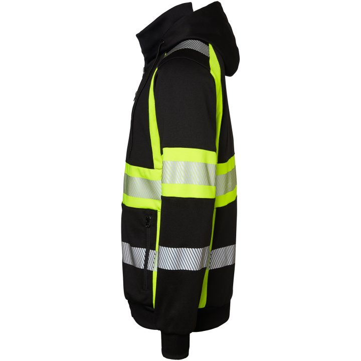 Huvtröja 603 Sweat Svart/Fluorescerande Gul Top Swede XS – bild 4