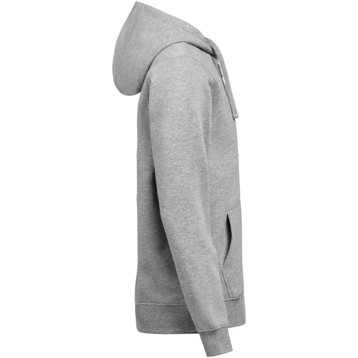 Huvtröja Full Zip Regular Fit Gråmelerad Untagged Movement – bild 2
