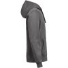 Huvtröja Full Zip Regular Fit Kolgrå Untagged Movement – miniatyr 3