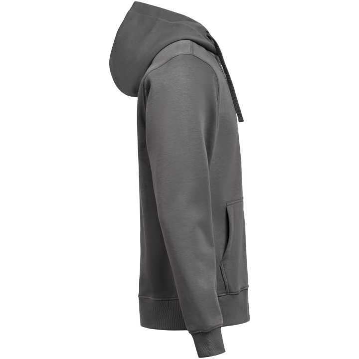 Huvtröja Full Zip Regular Fit Kolgrå Untagged Movement – bild 3