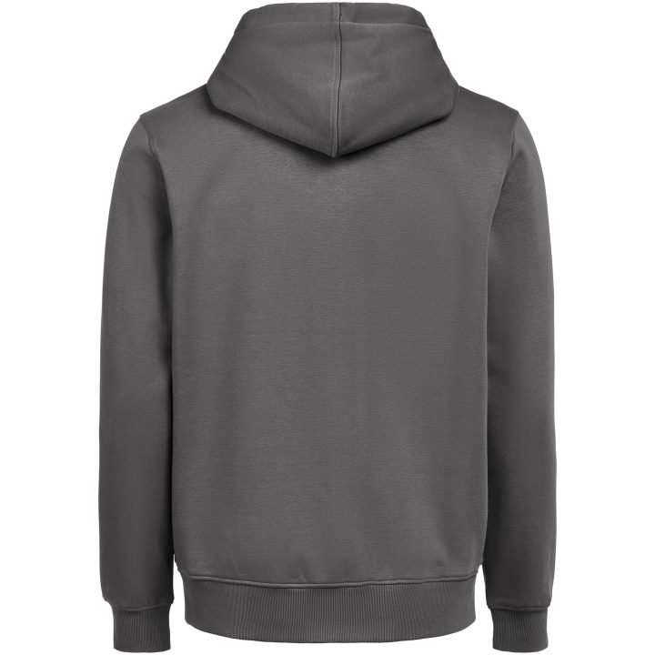 Huvtröja Full Zip Regular Fit Kolgrå Untagged Movement – bild 4