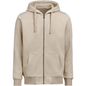Huvtröja Full Zip Regular Fit Latte Untagged Movement