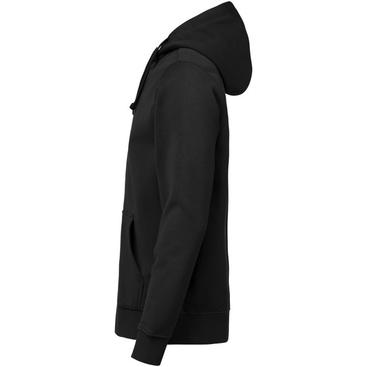 Huvtröja Full Zip Regular Fit Svart Untagged Movement – bild 4