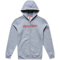 Huvtröja Signature Zip Up Grå Röd TROY LEE DESIGNS