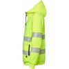 Huvtröja Sweat Zip Fluorescerande Gul Top Swede XS – miniatyr 4