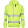 Huvtröja Sweat Zip Fluorescerande Gul Top Swede XS – miniatyr 1