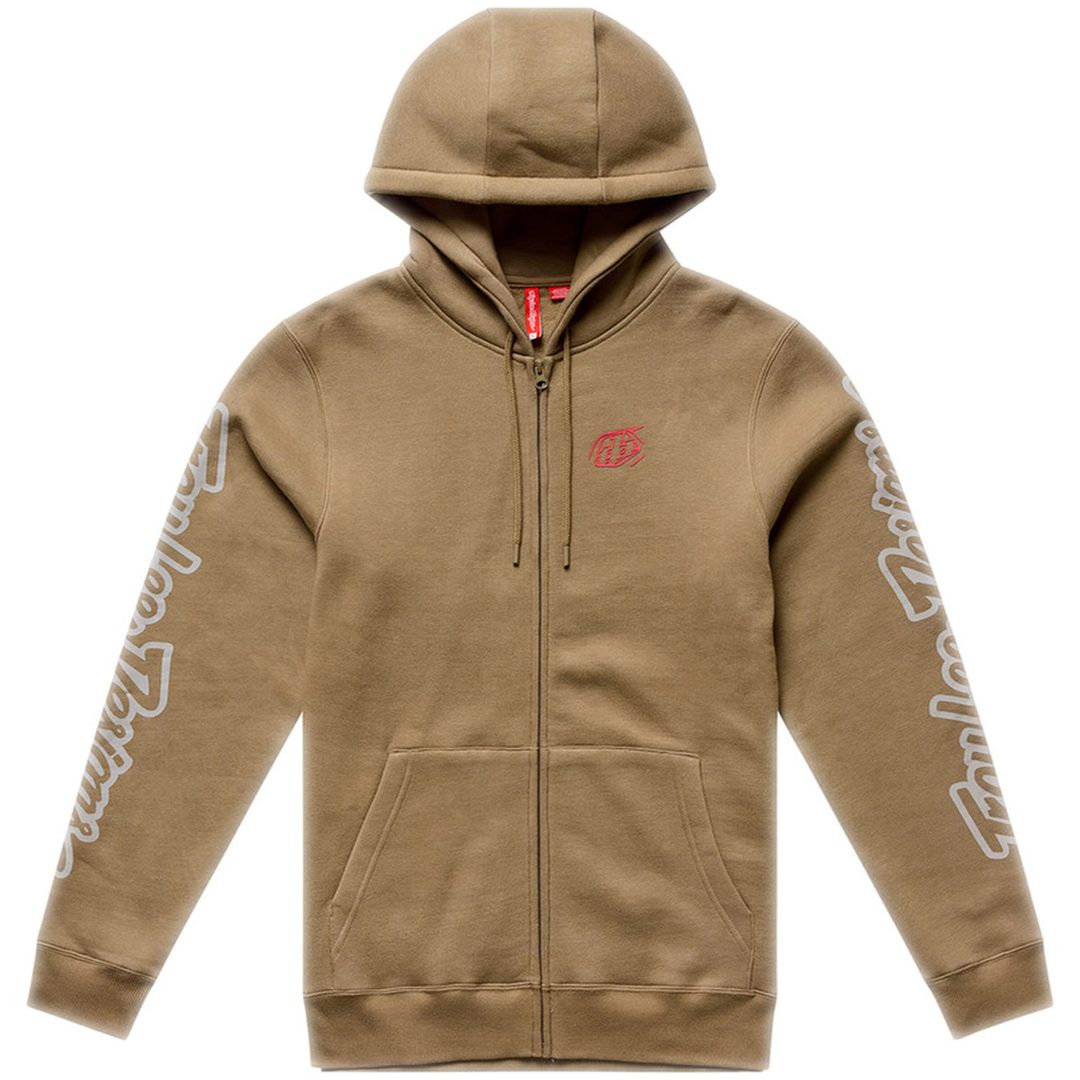 Huvtröja Zip Up Badge Brun TROY LEE DESIGNS s