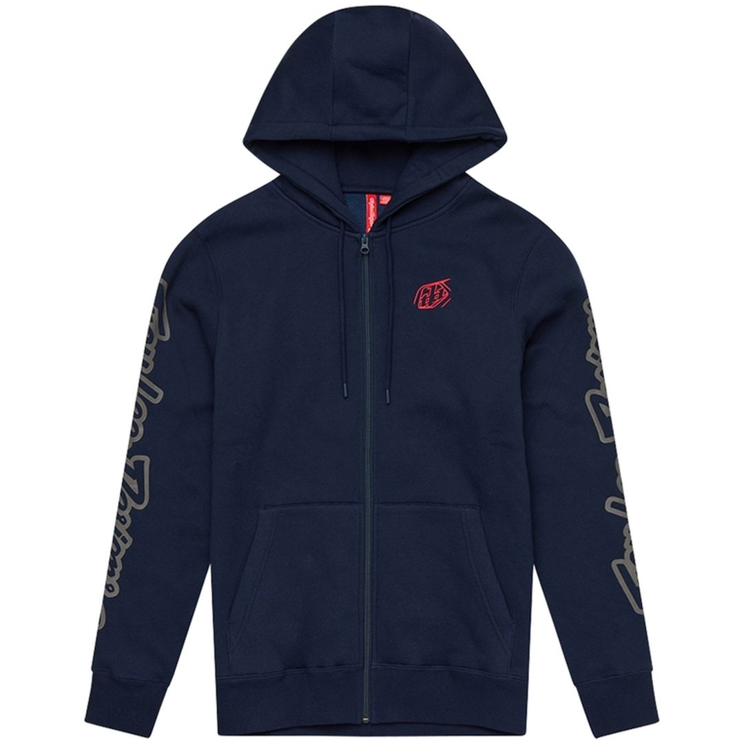 Huvtröja Zip Up Marinblå TROY LEE DESIGNS Small