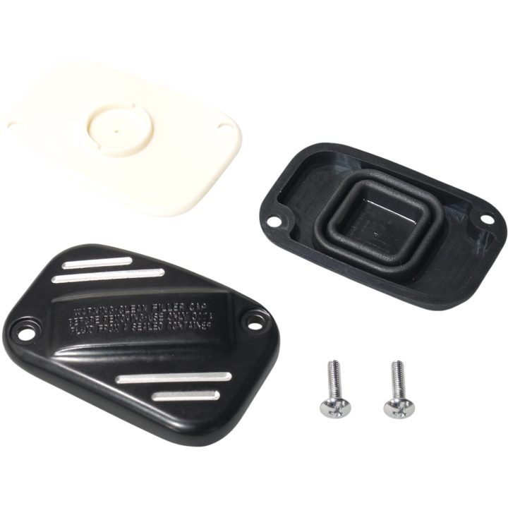 Huvudcylinderlock Finned Svart Blank DRAG SPECIALTIES – bild 2