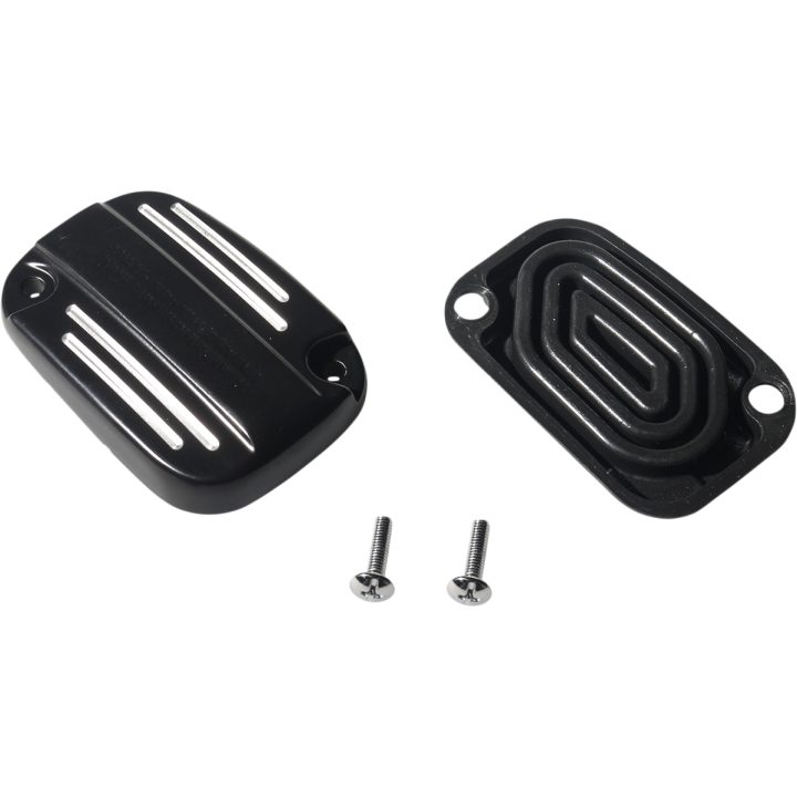 Huvudcylinderlock Finned Svart Blank DRAG SPECIALTIES – bild 2