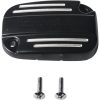 Huvudcylinderlock Finned Svart Blank DRAG SPECIALTIES – miniatyr 1