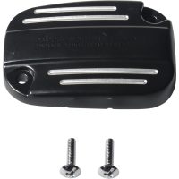 Huvudcylinderlock Finned Svart Blank DRAG SPECIALTIES