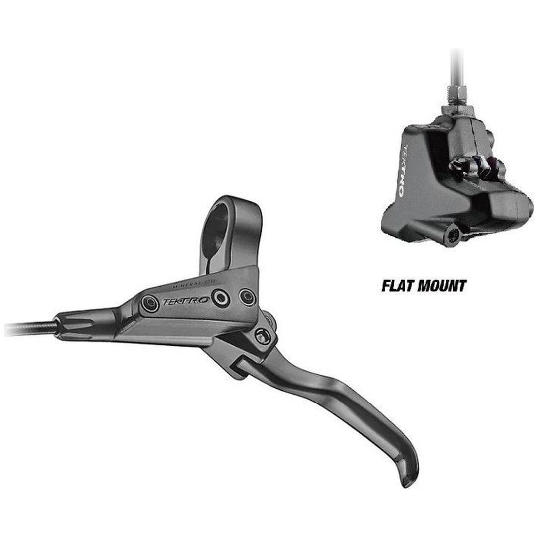 Hydraulisk skivbroms HD- 2-kolvs Fram Vänster Svart TEKTRO