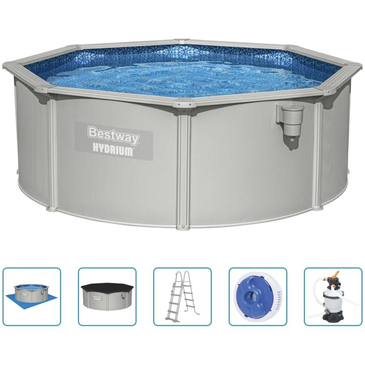 Hydrium ovanmarkspool rund 360x120 cm Bestway – bild 2