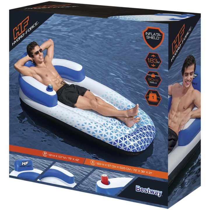 Hydro Force badmadrass 183x97 cm blå Bestway – bild 8