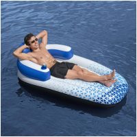 Hydro Force badmadrass 183x97 cm blå Bestway