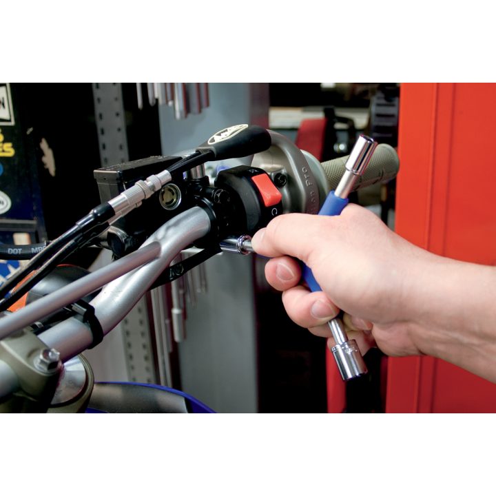 Hylsnyckel Combo Y-drive Blå/Krom/Silver Vanadin Stål MOTION PRO TOOL WRENCH COMBO Y-DRIVE – bild 6