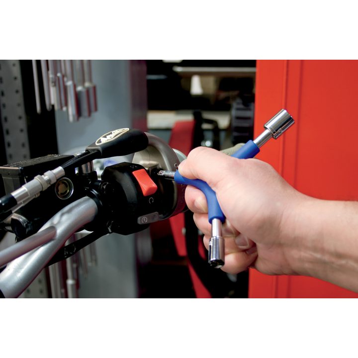 Hylsnyckel Combo Y-drive Blå/Krom/Silver Vanadin Stål MOTION PRO TOOL WRENCH COMBO Y-DRIVE – bild 2