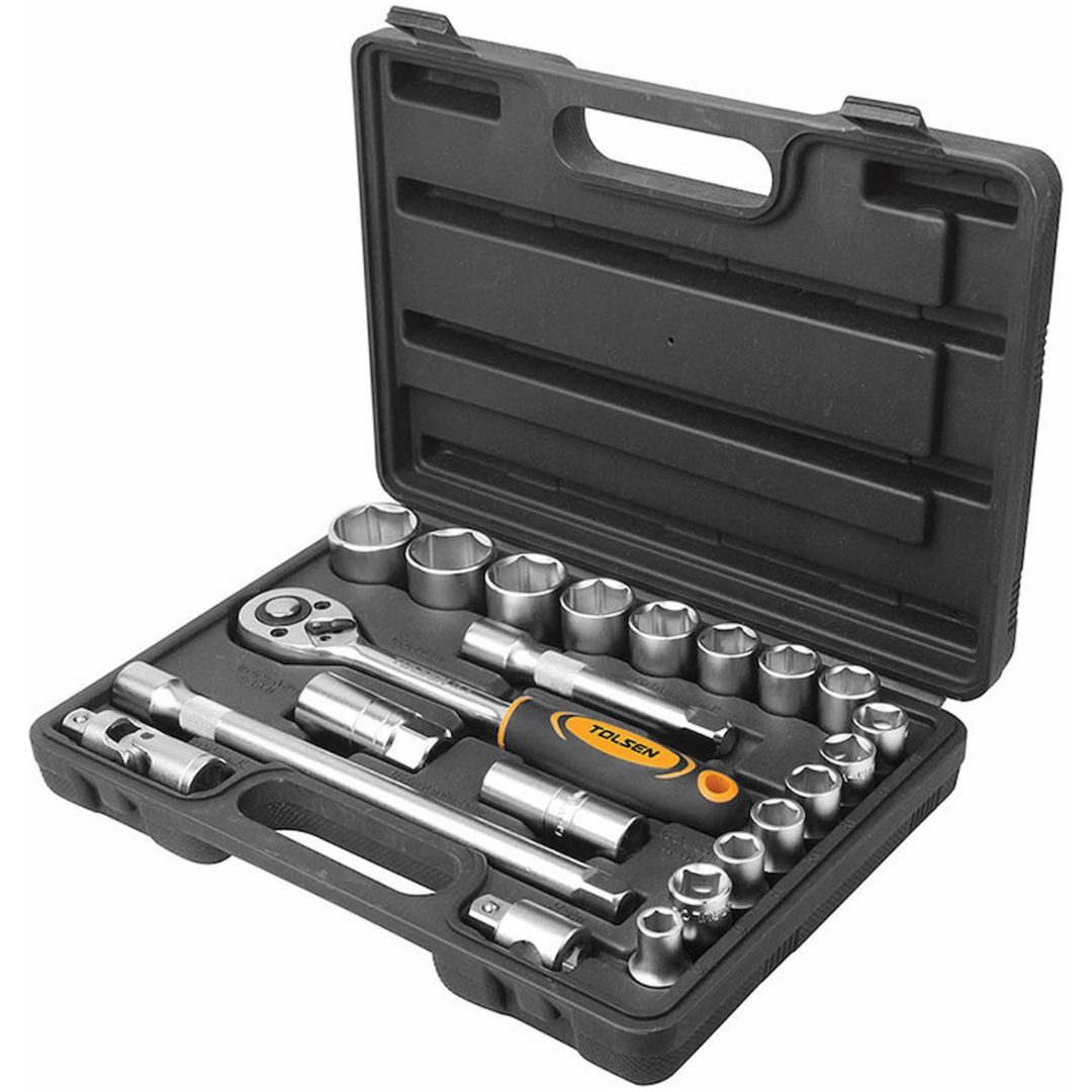 Hylsnyckelsats 1/2", 22 delar TOLSEN