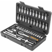 Hylsnyckelsats 1/4", 46 delar TOLSEN