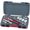 Hylsnyckelsats Med 1/2tum fyrkantsfäste T1221 / T1221-6 Teng Tools HYLSNYCKELSATS 1/2 T1221 – miniatyr 1