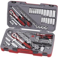 Hylsnyckelsats Med 1/4tum, 3/8tum och 1/2tum fyrkantsfäste TM111 Teng Tools