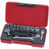 Hylsnyckelsats med 1/4tum fyrkantsfäste T1423 Teng Tools VERKTYGSSATS 1/4 23 DELAR – miniatyr 2