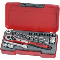 Hylsnyckelsats med 1/4tum fyrkantsfäste T1424 Teng Tools