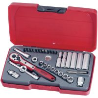 Hylsnyckelsats Med 1/4tum fyrkantsfäste T1435AF Teng Tools
