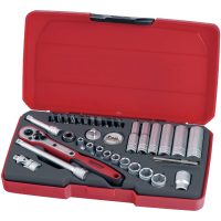 Hylsnyckelsats Med 1/4tum fyrkantsfäste T1436 Teng Tools