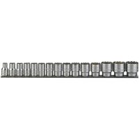 Hylsor i sats Med 1/2tum fyrkantsfäste M1215MM / M1215AF Teng Tools
