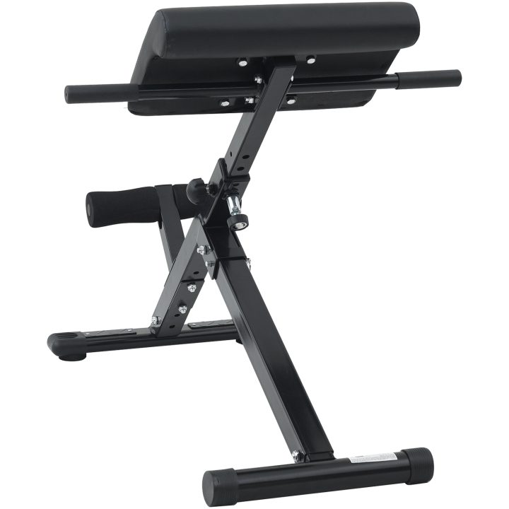 Hyperextensionbänk 120 kg Hopfällbar och Justerbar Stål vidaXL Standard – bild 3