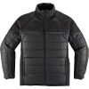 ICON MC-Jacka Ghost Puffer Zip-Front Svart Small – miniatyr 1
