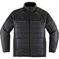 ICON MC-Jacka Ghost Puffer Zip-Front Svart