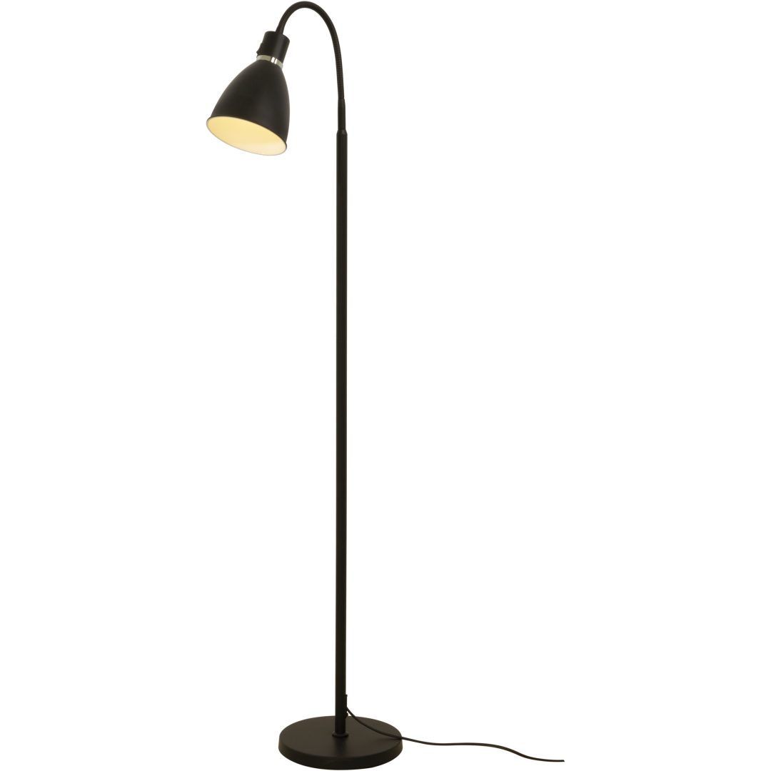 Idre Golvlampa, Svart ANETA HOME Sockel E27 Svart /Matt Mässing