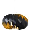 Imperial Taklampa 35cm, Svart/guld ANETA HOME Sockel E27 – miniatyr 1